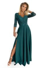 Numoco Dámské společenské šaty Amber zelená L