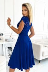Numoco Dámské šaty 381-3 LINDA, královská modrá, M