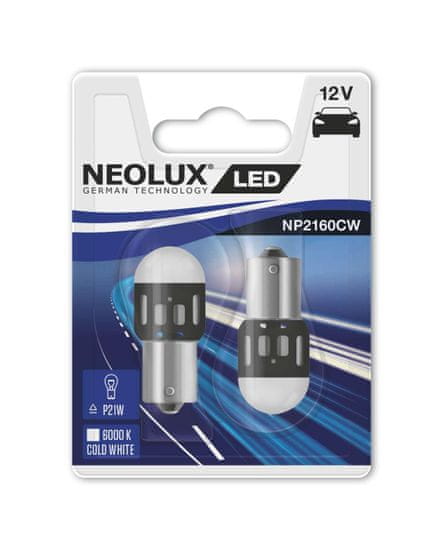 NEOLUX NEOLUX LED P21W 12V 1,2W BA15s Retrofits NP2160CW-02B 2ks NP2160CW-02B