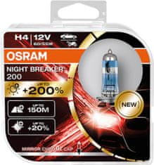 Osram OSRAM H4 12V NIGHT BREAKER 200 plus 200procent více světla 2ks 64193NB200-HCB
