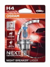Osram OSRAM H4 12V 60/55W P43t NIGHT BREAKER LASER plus 150procent více světla 1ks blistr 64193NL-01B
