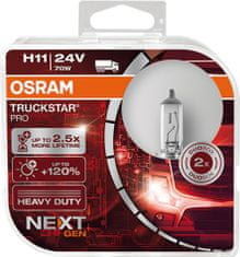 Osram OSRAM H11 24V 70W PGJ19-2 TRUCKSTAR PRO NEXT GEN plus 120procent více světla 2ks 64216TSP-HCB