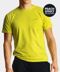 ATLANTIC Pánské tričko s krátkým rukávem - žluté Velikost: S