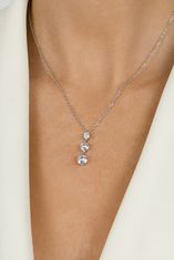 Brilio Silver Elegantní stříbrný náhrdelník se zirkony NCL80W