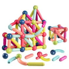 Northix Magnetické stavební hračky - 36 dílů 