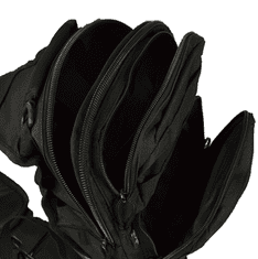KPZ Outdoor Taktický batoh Molle na jedno rameno, max. 6-10L - černý