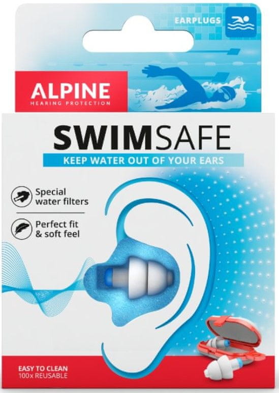Levně ALPINE Hearing SwimSafe, špunty do uší do vody
