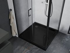 Mexen Apia sprchový kout 90x90, transparent, černá + vanička se sifonem (840-090-090-70-00-4070B)