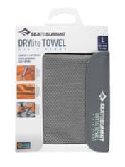 Sea to Summit Ručník DryLite Towel velikost: X-Small 30 x 60 cm, barva: šedá