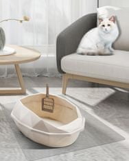Grip Shop Podložka pod toalete pro kočky, průhledná samolepicí ochranná fólie 60cm x 80cm