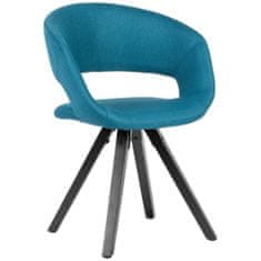 Bruxxi Jídelní židle Melany, textil, modrá