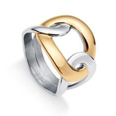 Viceroy Luxusní tricolor prsten z oceli Chic 75310A01 (Obvod 55 mm)