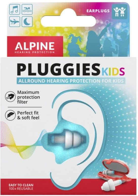 Levně ALPINE Hearing Pluggies Kids, dětské špunty do uší