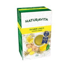 Naturavita Ginger & Lemon, zázvorový čaj (20 sáčků)