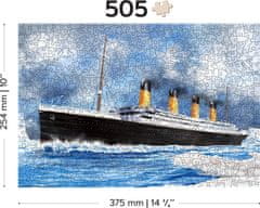 Wooden city Dřevěné puzzle Titanic 2v1, 505 dílků EKO