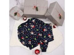 sarcia.eu DISNEY Vánoční pyžamo Mickey Mouse pro děti, velur, tmavě modrá 5-6 lEt 116 cm