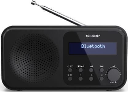 radiopřijímač sharp DR-P420 moderní design Bluetooth dab fm tuner budík časovač vypnutí snooze