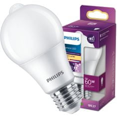 Philips LED žárovka SENSOR E27 A60 8W = 60W 806lm 2700K Teplá bílá