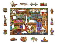 Wooden city Dřevěné puzzle Sladké dobrodružství 2v1, 200 dílků EKO