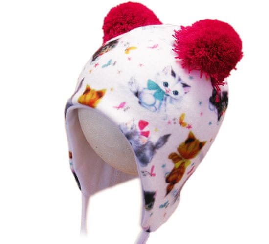 ROCKINO Dětská zimní čepice vzor 1106 - bílá