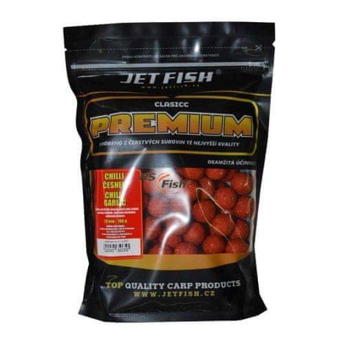 Jet Fish Boilies Premium Classic - Chilli / Česnek - 700 g