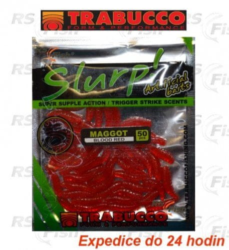 Trabucco Červi Slurp! Maggots Blood Red