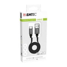 Emtec USB kabel "T700C", USB-A - USB-C, 120 cm, ECCHAT700TC