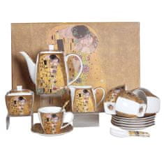Home Elements  Luxusní souprava na čaj, 21 ks, Klimt, Polibek zlatý