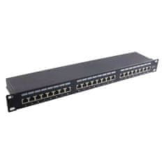 W-STAR W-star Patch panel 19" 1U rack, STP 24port RJ45, Cat5e, PPFTP24RJC5