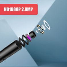 W-STAR W-Star Endoskopická kamera LEP100-2 sonda 8mm, 1080P HD LCD 2,4" kabel 2m tvrdý