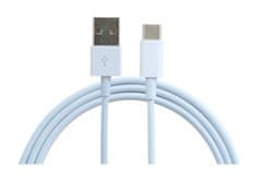 KOMA Synchronizační a nabíjecí kabel USB-A 3.0 / USB-C, 2 metry, až 5A, bílý