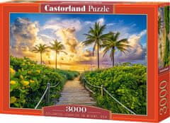 Castorland Puzzle Západ slunce v Miami, USA 3000 dílků
