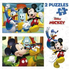 Educa Puzzle Mickey Mouse: Zábavní park 2x48 dílků