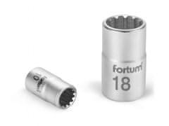 Fortum Hlavice nástrčná Multilock 1/4", 4mm, L 25mm