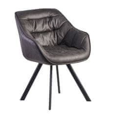 Bruxxi Jídelní židle Gepo, textil, šedá