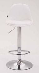 BHM Germany Barove židle Kiel (SET 2 ks), syntetická kůže, bílá