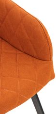 BHM Germany Jídelní židle Shila, textil, oranžová