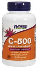 NOW Foods Buffered Vitamin C-500, PH neutrální Vitamín C, 100 kapslí