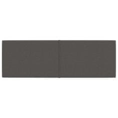 Vidaxl Nástěnné panely 12 ks tmavě šedé 90 x 30 cm textil 3,24 m²