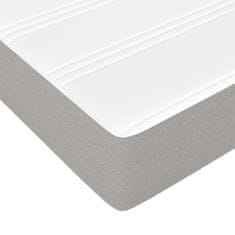 Petromila Box spring postel s matrací světle šedá 90x190 cm textil