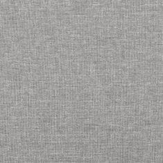 Greatstore Čela postele 2 ks světle šedá 72 x 5 x 78/88 cm textil