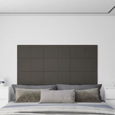 Greatstore Nástěnné panely 12 ks tmavě šedé 60 x 30 cm samet 2,16 m²