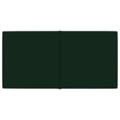 Greatstore Nástěnné panely 12 ks tmavě zelené 60 x 30 cm samet 2,16 m²