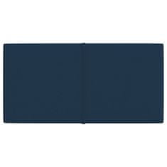 Greatstore Nástěnné panely 12 ks modré 60 x 30 cm samet 2,16 m²