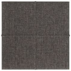 Vidaxl Nástěnné panely 12 ks tmavě šedé 30 x 30 cm textil 1,08 m²