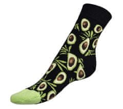 Bellatex Ponožky Avokádo - 39-42 - černá, zelená