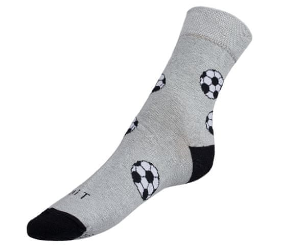 Bellatex Ponožky Fotbal - 35-38 - šedá, černá
