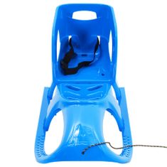 Greatstore Sáně se sedadlem modré 102,5 x 40 x 23 cm polypropylen