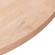 Greatstore Kulatá stolní deska Ø60x2,5 cm masivní dub bez povrchové úpravy