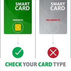 AXAGON CRE-SMPA, USB-A PocketReader čtečka kontaktních karet Smart card, (eObčanka, eID klient)